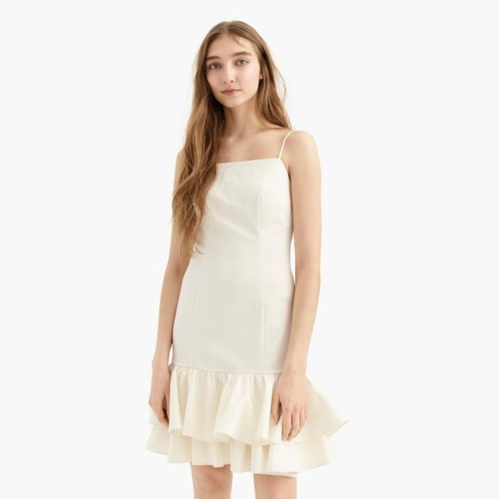 J. Crew Fluted Stretch Faille Party Dress